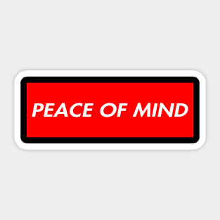 Peace of Mind Sticker